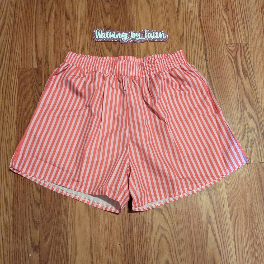 Striped Pink Women's Shorts